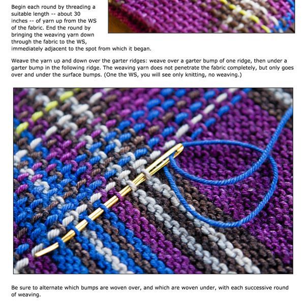 an article about knitting with yarn and needles