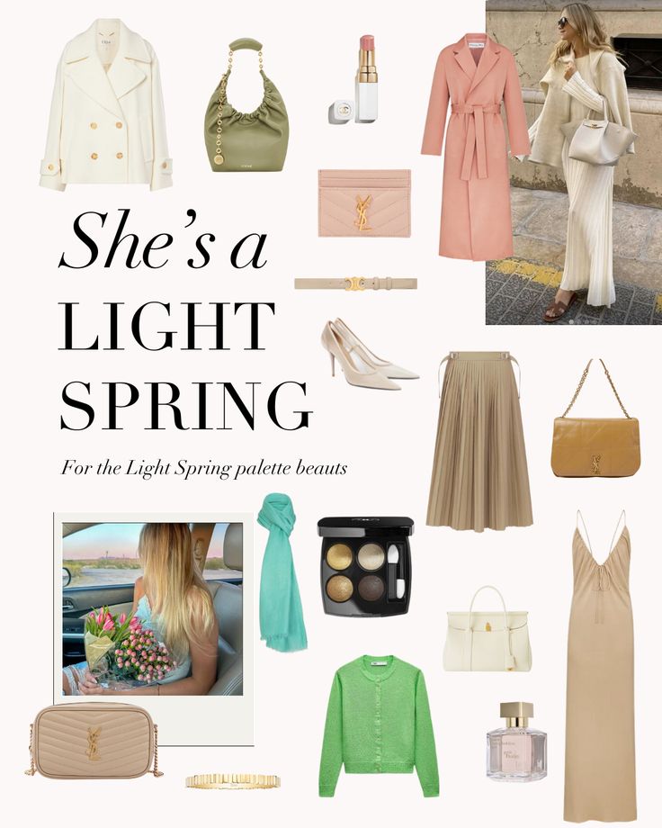 The beauty of the Light Spring palette 🌷 If you're a Light Spring, what is your favourite quality about your palette/your colouring?⁠ .⁠ #coloranalysis #colouranalysis #coloranalyst #lightspring #springpalette Late Spring Color Palette, Light Spring Winter Wardrobe, Spring Color Type Outfit, Light Spring Brunette, Light Spring Color Palette Outfits Fall, Light Spring Palette Outfits, Light Spring Winter Outfits, Spring Light Outfits, Light Spring Outfits Color Palettes