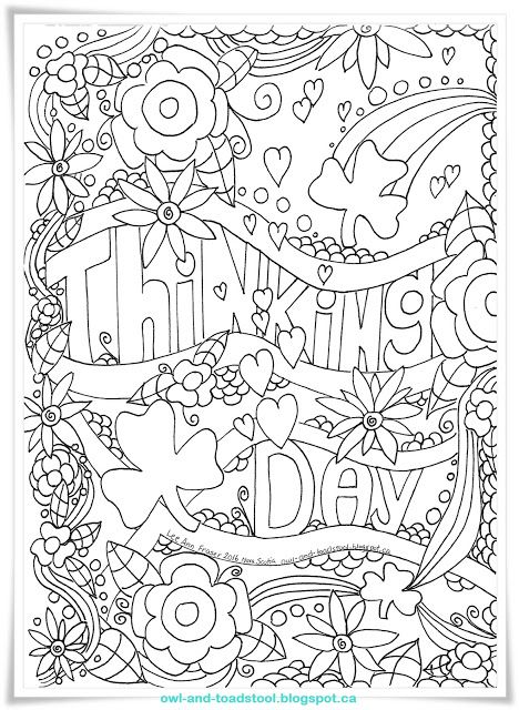 an adult coloring page with the words happy birthday