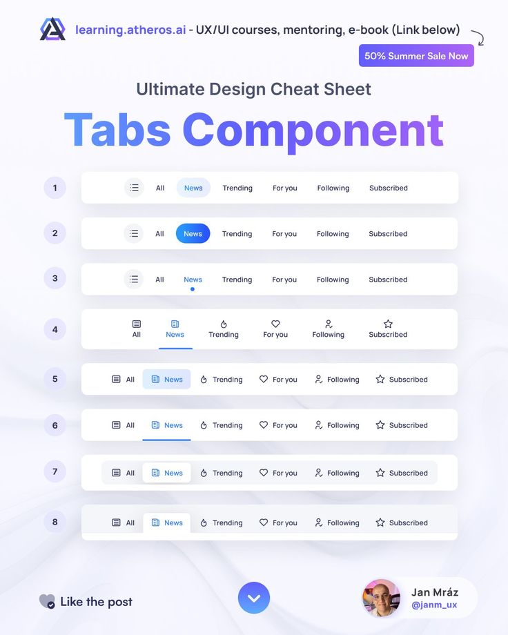 the tabs component is displayed in this screenshote, which shows how to use it