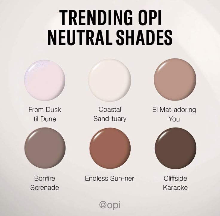 Opi Opaque Neutral, Opi Dusty Rose Shades, Top Opi Dip Colors, Sns Opi Nail Colors, Brown Nails Opi Gel, Light Brown Opi Nail Polish, Opi Dip Neutral Colors, Opi Clay Dreaming Dip, Neutral Fall Dip Nails