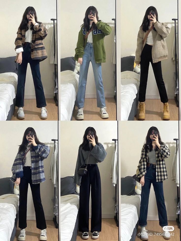 follow me!! Kulot Outfit, Neat Casual Outfits, Simple Style Outfits, Korean Outfit Street Styles, Fashion Capsule Wardrobe, Casual Outfits For Teens, Fashion Top Outfits, Korean Casual Outfits, Everyday Fashion Outfits