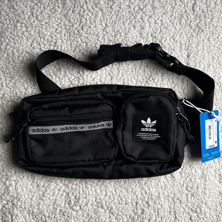 Adidas Originals Rectangle Crossbody Adidas Black Bag For Everyday Use, Functional Adidas Black Bag, Functional Black Adidas Bag, Adidas Black Bag For Daily Use, Black Adidas Bag With Adjustable Strap, Adidas Black Travel Shoulder Bag, Adidas Rectangular School Bags, Functional Adidas Bags For On-the-go, Adidas Travel Bags Rectangular Shape