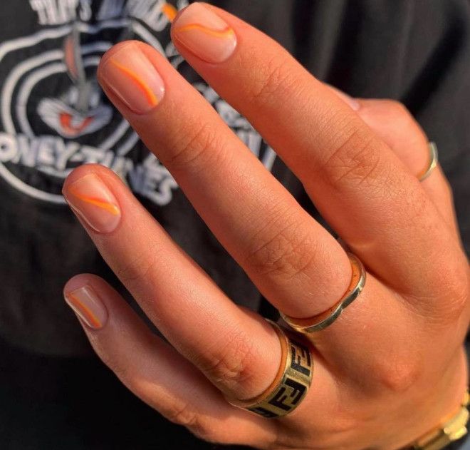 Refresh Your Spring Look With Orange Nails Masc Nails, Nails With Orange, Orange Nail Polish, Latest Nail Trends, Creative Nail Designs, Red Nail Polish, Spring Look, Neutral Nails, Cute Halloween Costumes