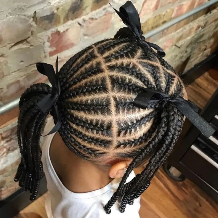 Braids Hairstyles For Kids, Kids Cornrow Hairstyles, Adorable Hairstyles, Toddler Braided Hairstyles, Black Kids Braids Hairstyles, Lil Girl Hairstyles, Kids Curly Hairstyles, Toddler Hairstyles Girl, Natural Hairstyles For Kids