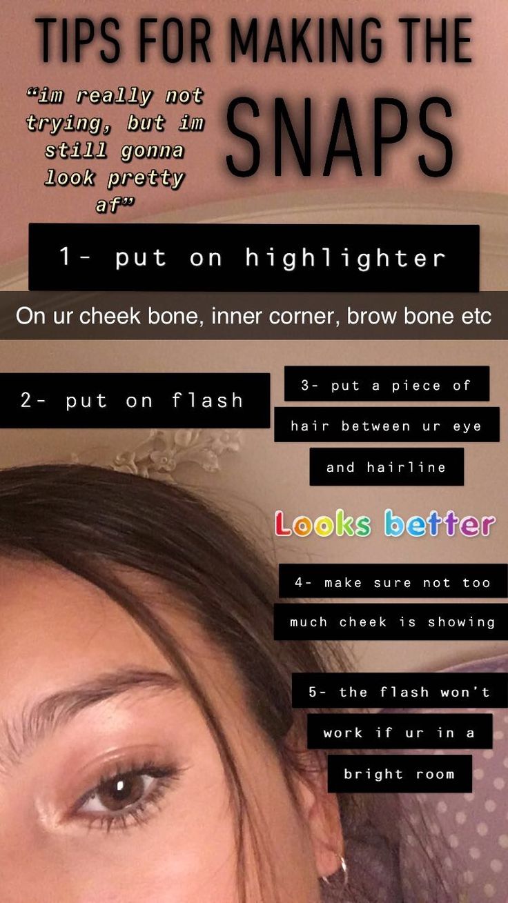 a woman laying on top of a bed with text over her face that reads tips for making the snaps