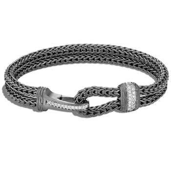 John Hardy Men's Jewelry Virtual Trunk Show Riveted Ring, Mens Necklaces, John Hardy Jewelry, Gothic Bracelet, Silver Chain For Men, Mens Bracelet Silver, John Hardy, Strand Bracelet, Black Rhodium