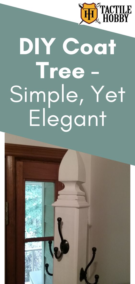 the diy coat tree - simple, yet elegant for any room in your home