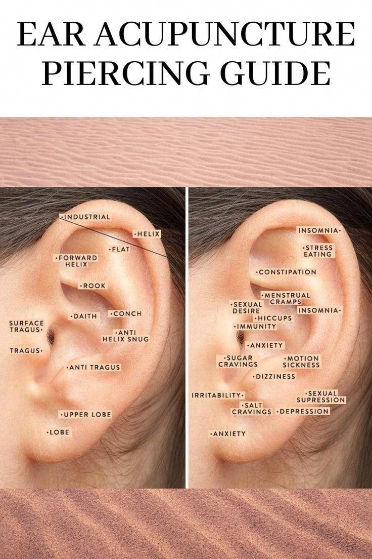 Are Acupuncture piercings for real? Each person is different but one thing we can surely agree on is that pain sucks. Pain relief comes about differently for everyone but at the end of the day, relief is what we seek. Some may go to the doctor often, take pain killers, sleep or even exercise to try and relieve their va Ear Pressure Points Piercing, Ear Piercing Pressure Points, Pressure Point Piercing, Ear Piercings Accupuncture, Accupunture Points Ear Piercing, Piercing Pressure Points, Acupuncture Ear Piercing, Ear Piercing Acupuncture Points, Ear Seeds Placement Chart