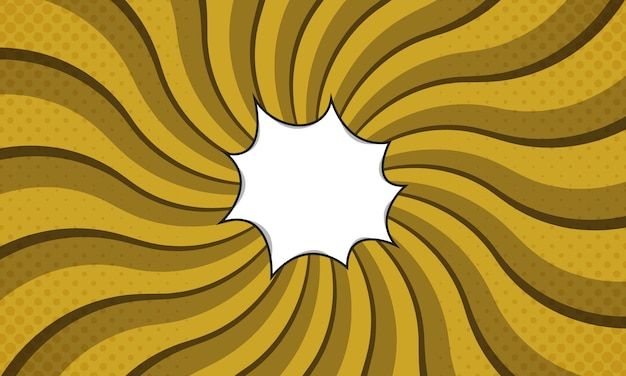 an abstract yellow and brown background with a white hole in the center, surrounded by wavy lines