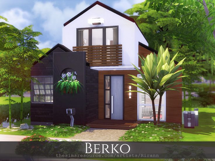 a house is shown with the words berko on it's front side