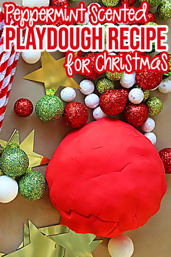 peppermint scented playdough recipe for christmas