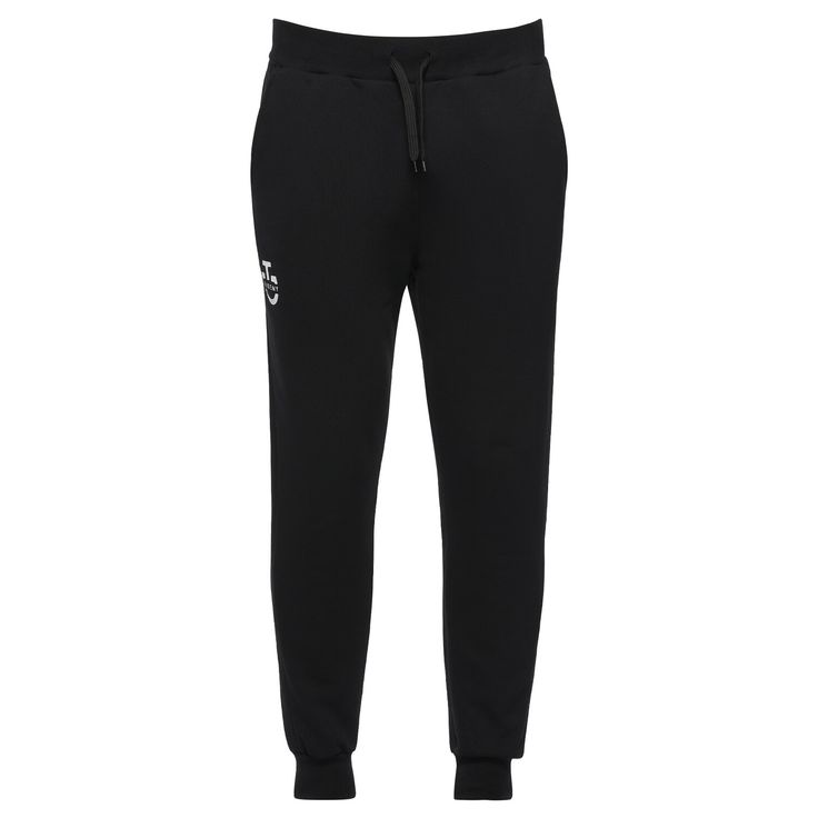 These men's athletic trousers are made from soft, breathable cotton to ensure extra flexibility and comfort during workouts. They feature an elastic waistband with a drawstring, elasticated cuffs at the ankles, three practical pockets, and a printed logo on the right leg. The tapered leg cut is ideal for casual daily wear. Machine washable for added convenience. Sporty Joggers With Logo Waistband For Streetwear, Athleisure Sweatpants With Logo Waistband, Cotton Sportswear Joggers With Logo Detail, Cotton Joggers With Logo Waistband For Jogging, Logo Waistband Athleisure Sweatpants, Sporty Jogging Bottoms With Logo Detail, Sportswear Joggers With Logo Detail For Jogging, Sporty Bottoms With Logo Detail For Jogging, Athleisure Joggers With Logo Detail For Jogging