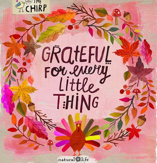 a painting with the words grateful for every little thing