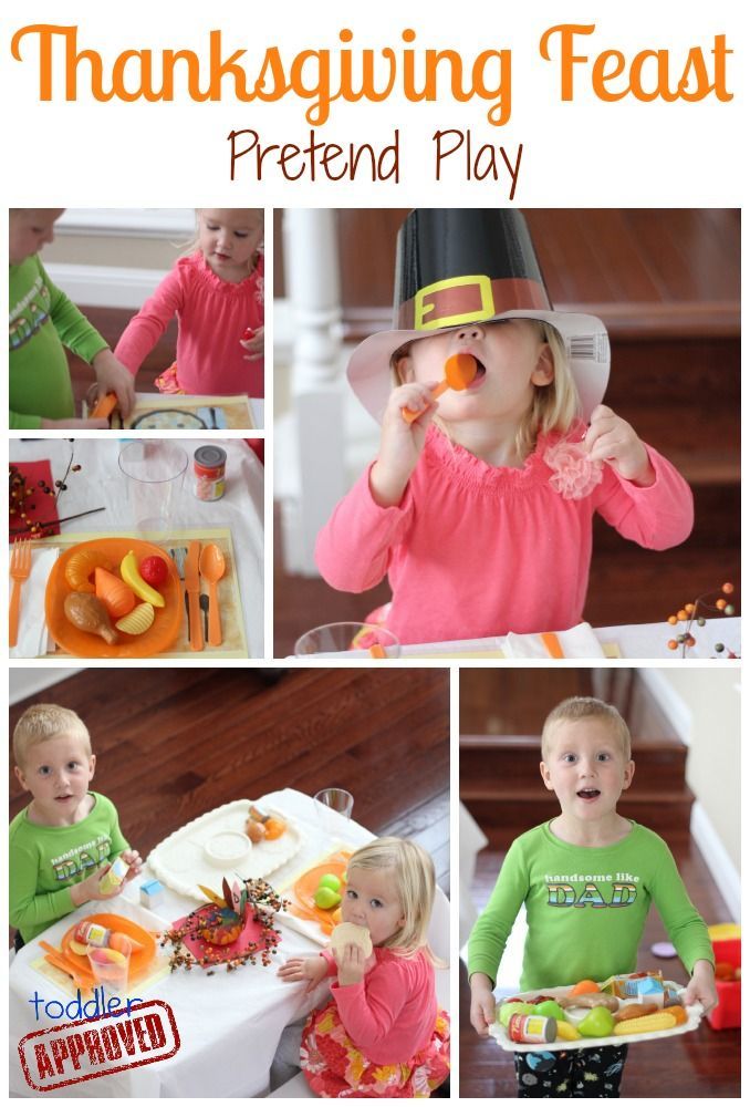 a collage of photos with children in thanksgiving costumes eating and drinking oranges at a table