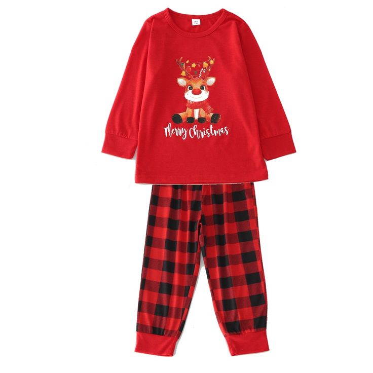 The elegant design is inspired by the party. This family-friendly pajama set includes a long-sleeved T-shirt and pants with a classic Christmas pattern. These pajamas are perfect for Christmas parties. The ideal style for the whole family Specifications: Pajama suits are available for adult, child. Very soft and comfortable. Made of soft and durable material. Excellent elasticity, provides a perfect fit, does not irritate the skin, breathable. Package includes: 1 x Pajamas Size chart (cm) (1cm =