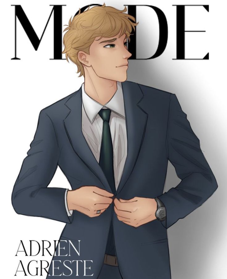 a man in a suit and tie on the cover of a magazine