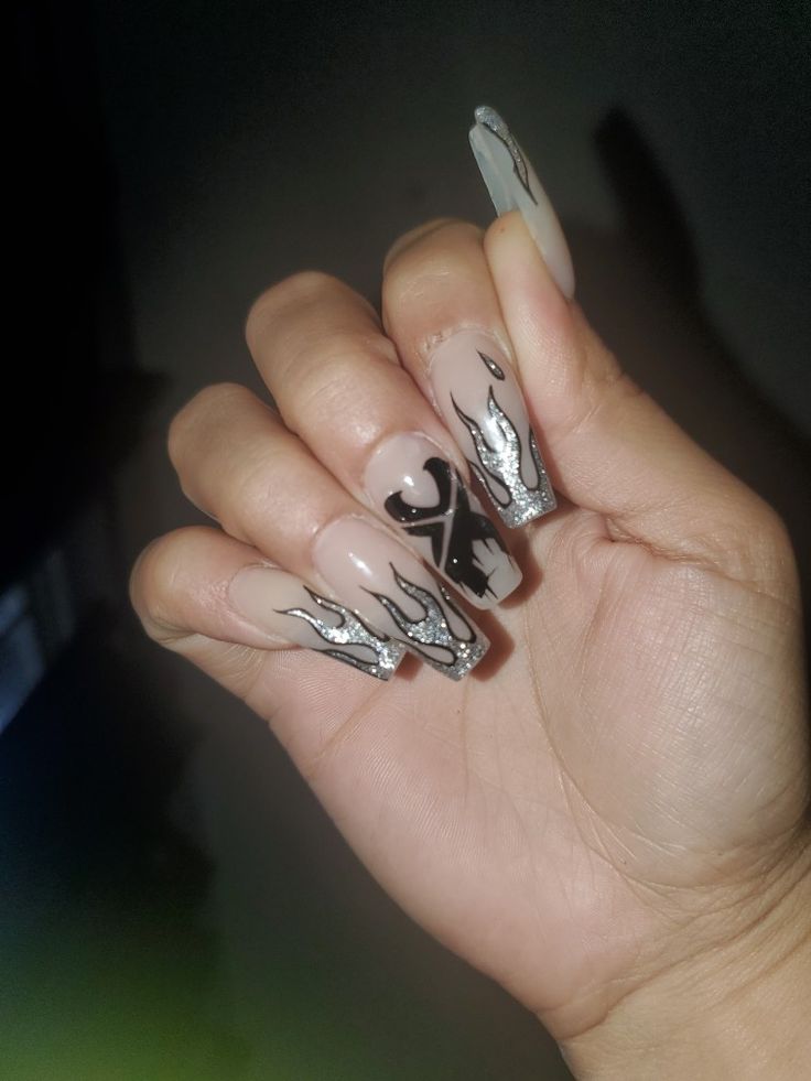 Lost Lands Nail Ideas, Excision Nails, Lost Lands Nails, Rave Nails, Rave Ideas, Nail Goals, Lost Lands, Mens Nails, Rave Makeup