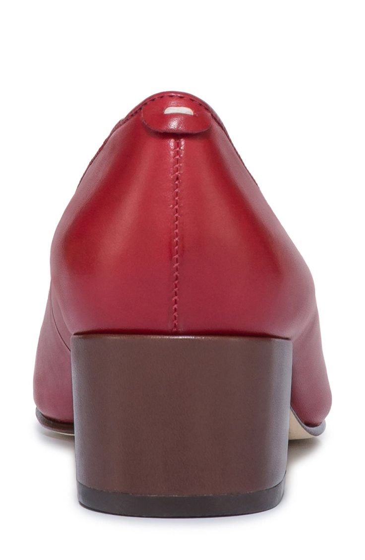 A delicate bow and glossy cap toe add timeless appeal to a poised leather pump set on a cushioned footbed and wrapped block heel. 1 3/4" heel Cushioned footbed Leather upper, lining and sole Made in Brazil Low Heel Dress Shoes For Women, Hairstyles Pictures, Braids Hairstyles Pictures, Low Heel Pumps, Low Heel Shoes, Red Dark, Braids Hairstyles, Leather Pumps, Low Heels