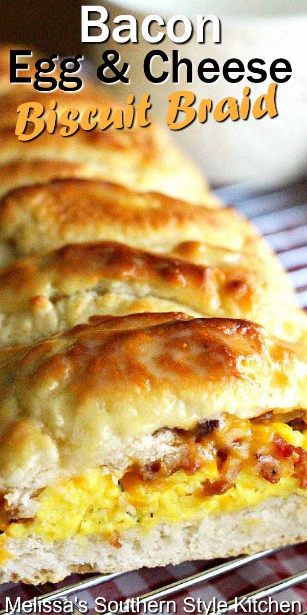 bacon, egg and cheese biscuit bread