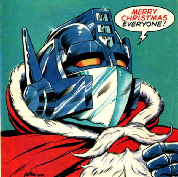 an old comic book cover with santa claus wearing a mask on it's face