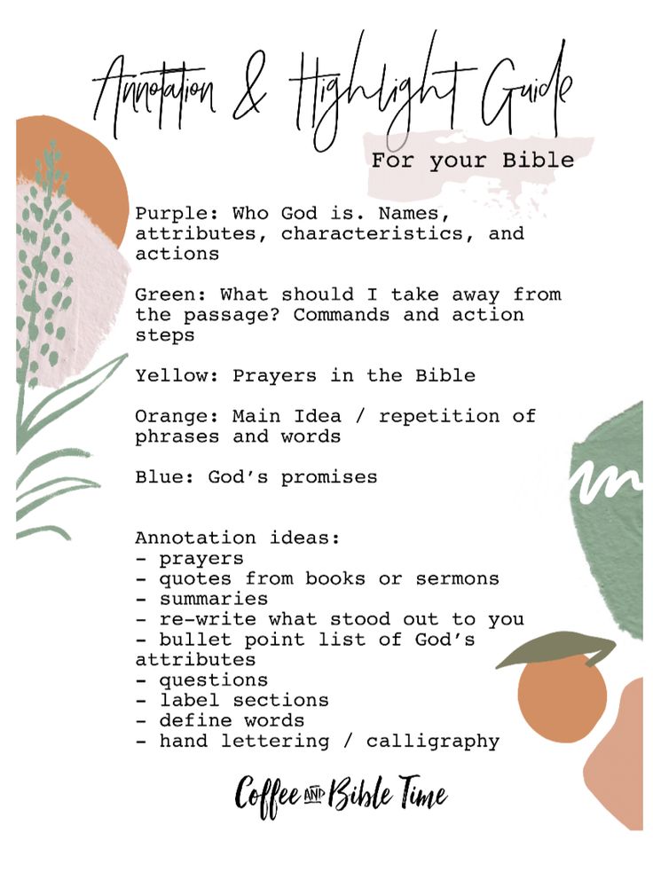 an orange and white background with the words, artful & thought guide for your bible