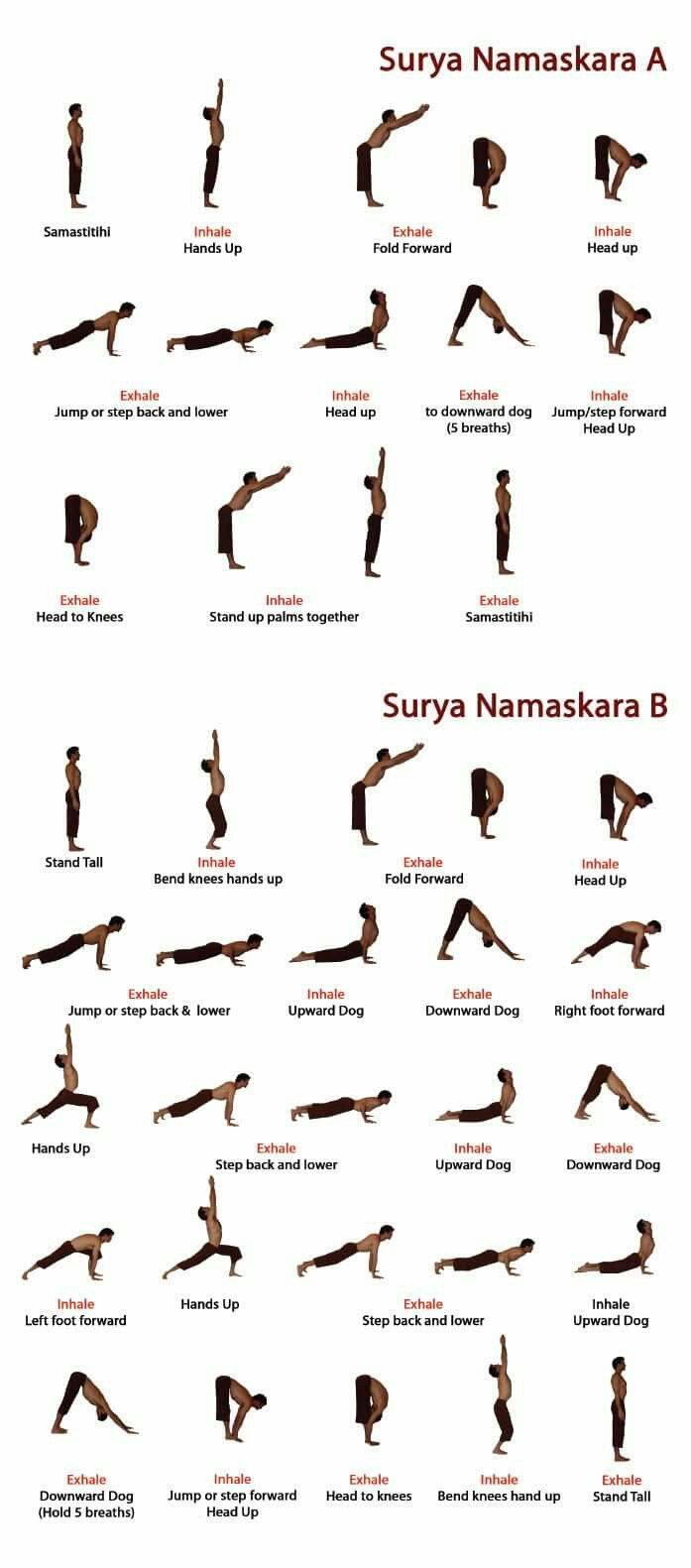 an image of yoga poses for the body and mind by surya namasksa a