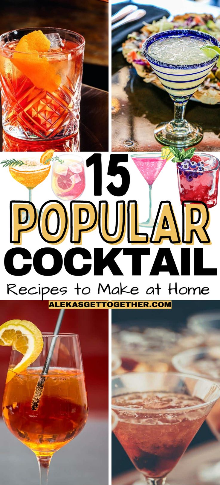 the top ten popular cocktails to make at home