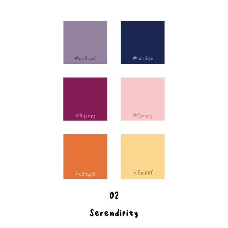 the color scheme for serendity