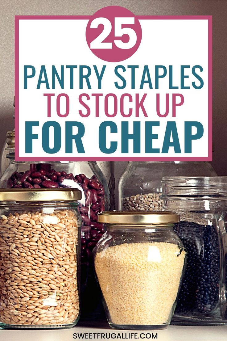 pantry staples to stock up for cheap