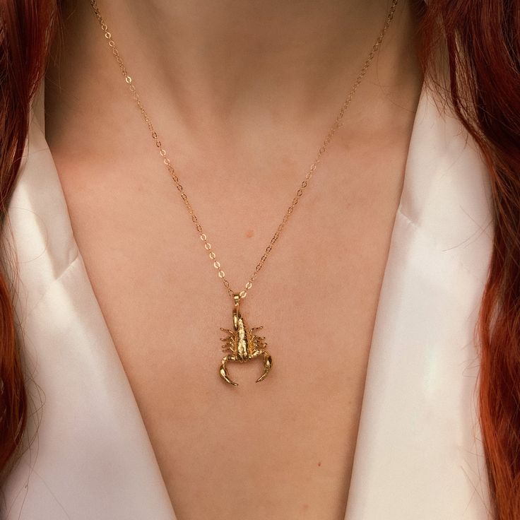 Scorpion Necklace – Amelia Ray Jewelry Scorpion Accessories, Scorpion Jewelry, Scorpion Necklace, Scorpio Necklace, Craft Sculpture, Sculpture Jewelry, Science Jewelry, Gym Girl, Piercings Jewelry