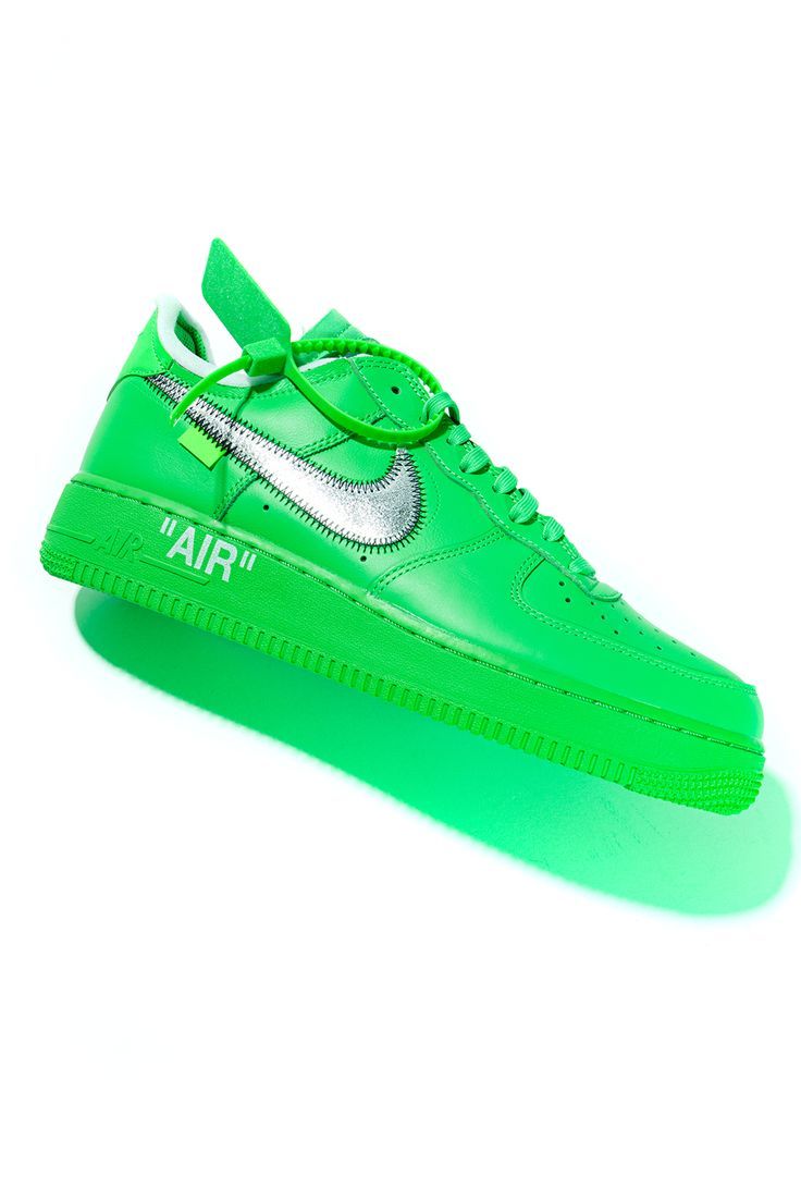 As the Nike Air Force 1’s 40th anniversary celebrations continue, so do the colorways that honor its legacy, like Off-White’s “Brookyln” makeup. The monochromatic green design is a nod to Off-White’s previous “MCA” releases. Green Basketball Shoes With Boost Midsole For Streetwear, Green High-top Basketball Shoes For Streetwear, Casual Green Basketball Shoes For Streetwear, Throwback Custom Sneakers For Streetwear, Sporty Green Basketball Shoes For Streetwear, Green Sporty Basketball Shoes For Streetwear, Urban Streetwear Sneakers With Logo, Green High-top Custom Sneakers For Streetwear, Sporty Green Custom Sneakers For Streetwear