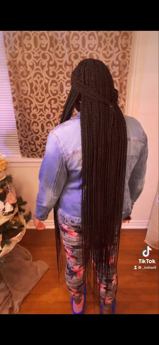 #indiastouch #15yobraider Ankle Length Box Braids, Box Braids, Ankle Length, Dreadlocks, Braids, India, Hair Styles, Hair, Beauty