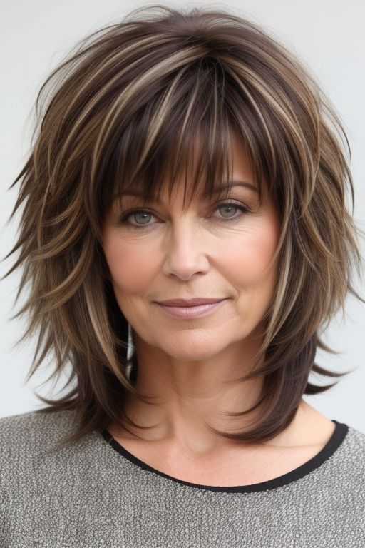 27+ Shag Hairstyles Over 40 Shaggy Haircuts 9 Corte Shag, Shaggy Haircut, Wavy Layered Hair, Choppy Bob Hairstyles For Fine Hair, Haircuts For Medium Length Hair, Layered Haircuts For Medium Hair, Shaggy Haircuts, Shag Hairstyles, Have Inspiration