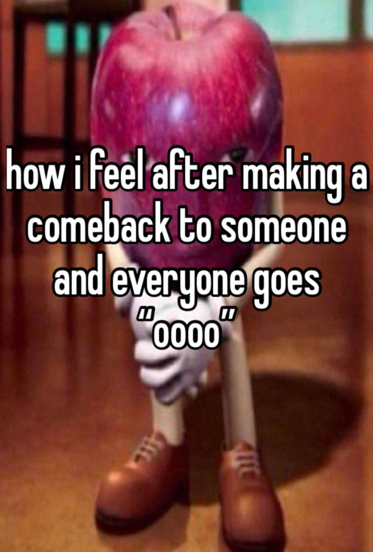 an apple sitting on top of a chair with the caption how i feel after making a