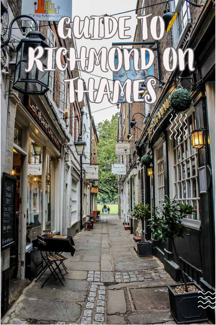 an alley way with the words guide to richmond on thames