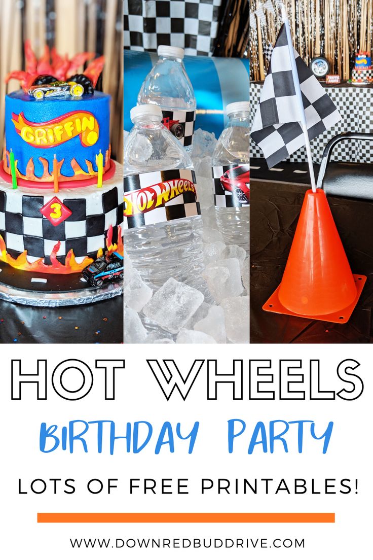 hot wheels birthday party with lots of free printables