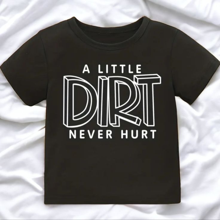 This Awesome Boys Tee Is: 100% Cotton True To Size 12-18 Month Length: 13.5" Width Armpit To Armpit: 11.75" 4t Length: 15.5" Width Armpit To Armpit: 13" Cute Black Unisex T-shirt, Cute Unisex Black T-shirt, Boutique Shirts, Tshirt Printing Design, Nice Boy, Boy Tees, Boys Shirts, Shirt Ideas, Boys T Shirts