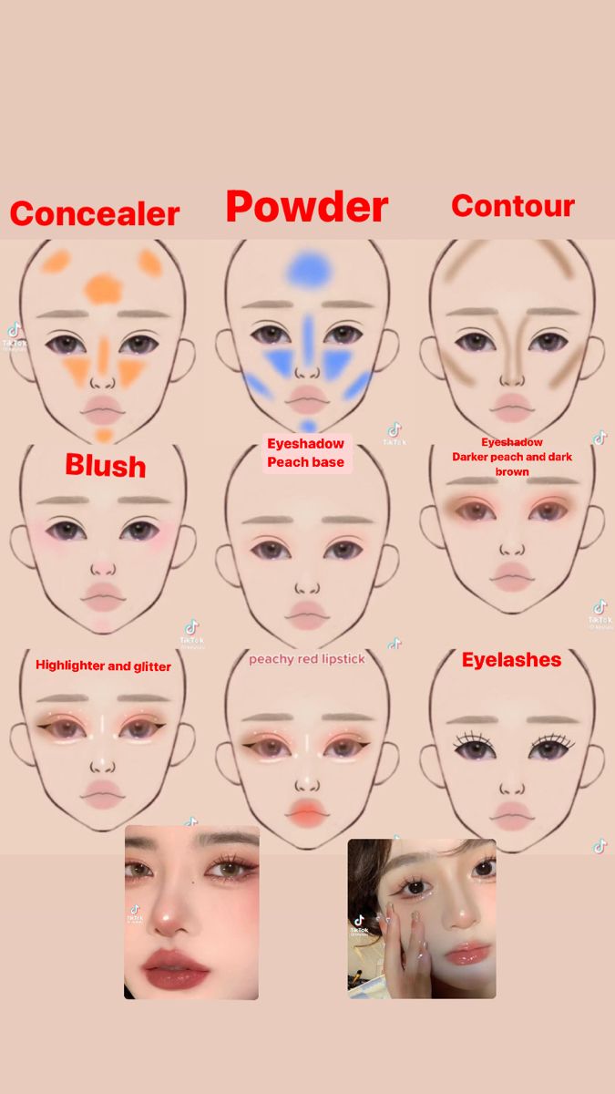 Membentuk Alis, Mekap Mata, Perfect Winged Eyeliner, Asian Makeup Tutorials, Eyeliner For Beginners, Simple Makeup Tips, Makeup Face Charts, Beauty Makeup Tutorial, Douyin Makeup