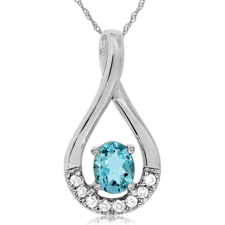 Royal 14K White Gold Aquamarine & Diamond Pendant - Timeless Elegance Fine Jewelry Diamond Gemstones With Diamond Cut, Fine Jewelry Diamond With Diamond Cut, Elegant Diamond Gemstones For Anniversary, Elegant Gemstones With Diamond Accents For Anniversary, White Gold Gemstones With Diamond Accents, Elegant Diamond Cut Gemstones For Formal Events, Elegant Diamond Cut Gemstones For Formal Occasions, Elegant Diamond Pendant Gemstone, White Gold Gemstones With Diamond Accents Fine Jewelry