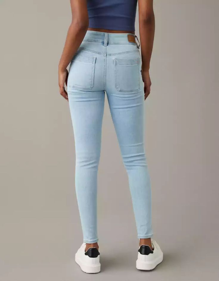 AE Next Level High-Waisted Jegging Jeggings Outfit, Womens Jeggings, Christmas Wishlist, Jeggings, Next Level, Stretch Denim, Women's Jeans, American Eagle Outfitters, American Eagle