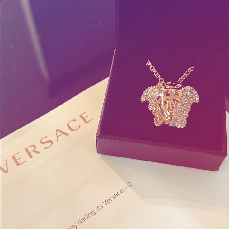 New With Box #Versace Palazzo Crystallized Necklace. The Perfect Piece Of Flair For Any Outfit. Wether You’re Summering In Capri Or Buying Groceries, This Accessory Will Elevate Any Outfit From Ordinary To Extraordinary. Only Worn Once And Comes With Box. Designer High-quality Necklaces For Gift, Designer Diamond Necklace Gift, Luxury Bling Necklaces For Gifts, Luxury Necklaces With Bling For Gifts, Luxury Bling Necklace For Gift, Luxury Bling Jewelry As Gift, Luxury Bling Jewelry For Gifts, Luxury Bling Jewelry As A Gift, Luxury Rose Gold Crystal Necklace