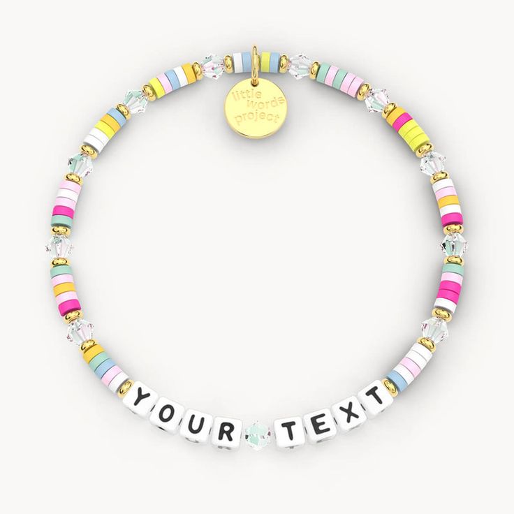 Custom Bracelets | Custom Name, Letter & Word Bracelets for Women Word Bracelets, Custom Confetti, Word Bracelet, To Be Kind, Good Times Roll, Favorite Words, Creative Outlet, Bracelets For Women, Custom Bracelets