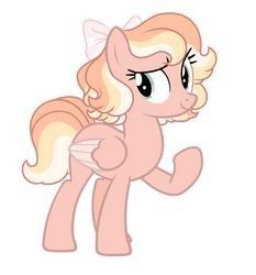 the pinkie pony is running with her hair blowing in the wind and eyes wide open