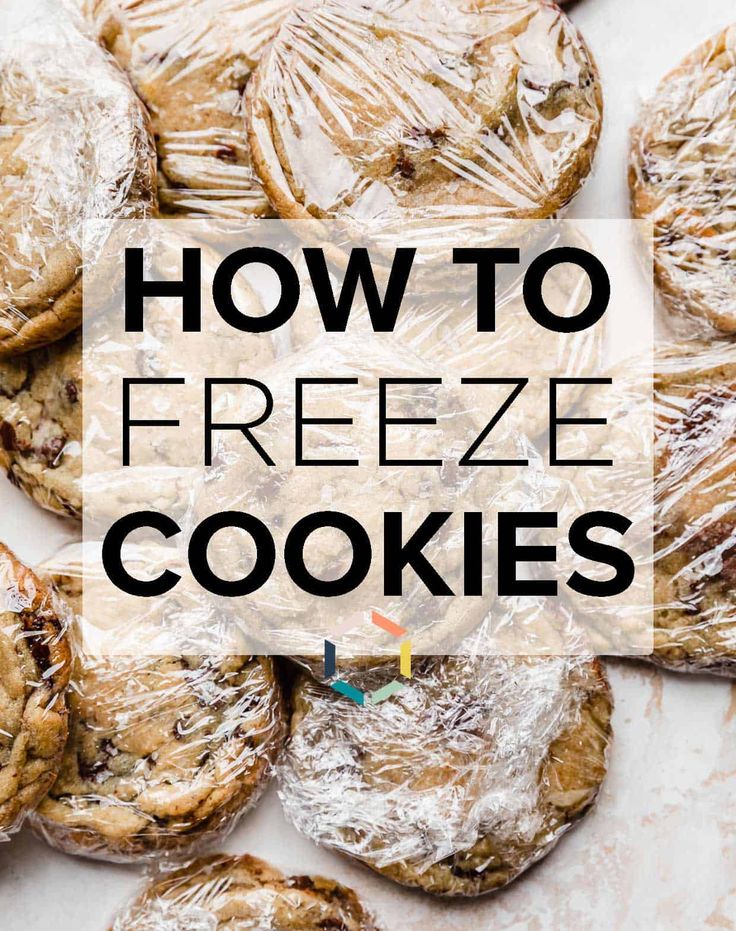 how to freeze cookies in the oven with text overlay that reads, how to freeze cookies