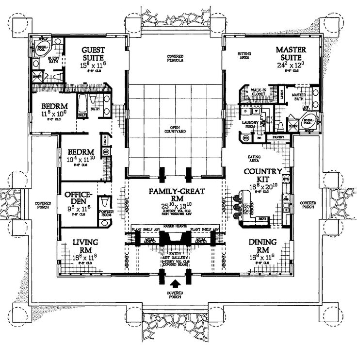 the first floor plan for this house