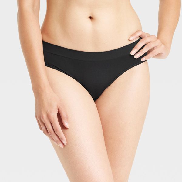 Women's Seamless Bikini Underwear - Auden™ Black Xl : Target Solid Color Swimwear With Built-in Bra, Sleek High Stretch Swimwear With Smoothing Feature, Sleek High Stretch Smoothing Swimwear, Sleek Seamless Shaping Swimwear, Full Coverage Swimwear With Built-in Bra And Minimal Stretch, Elegant Seamless High Stretch Swimwear, Solid Color Briefs With Minimal Stretch, Solid Color Sleek Swimwear With Stretch, Sleek Stretch Swimwear With Smoothing Details