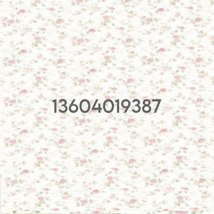 the numbers are displayed on this floral wallpaper