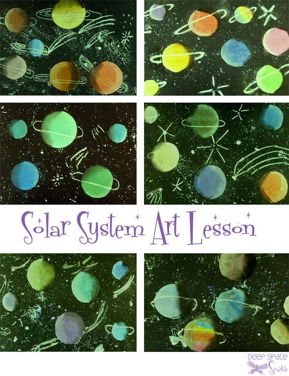 solar system art lesson for kids