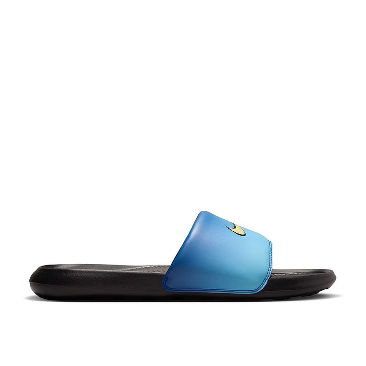 Nike-Victori One Slide Sandal - Men's The Victori One slide sandal from Nike is perfect for any warm weather occasion. From after practice to days at the pool, this pair will keep you comfortable in style. Nike Non-slip Slides, Nike Sports Slide Flip Flops, Nike Slip-resistant Slide Sandals, Nike Open Toe Slides For Outdoor, Nike Casual Slides For Beach, Sporty Nike Flip Flops For The Beach, Nike Casual Beach Slides, Casual Nike Slides For Beach, Nike Non-slip Beach Flip Flops